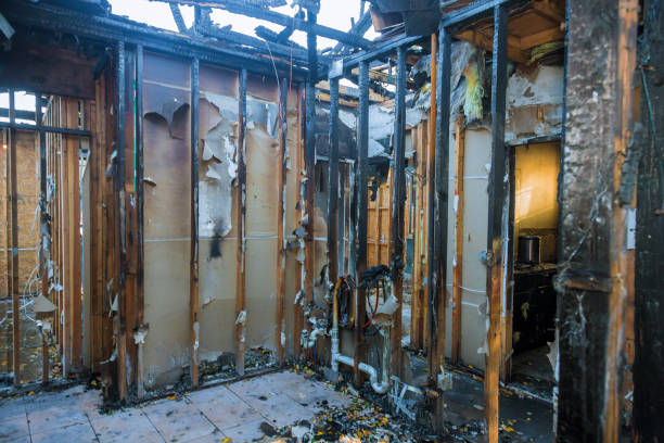 Professional Fire Damage Removal technician working in Houlton, WI